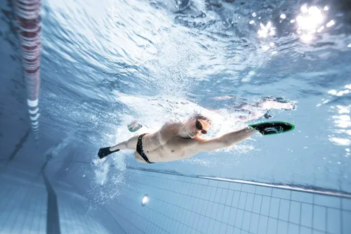 Miniatura 5 de Arena Powerfin - Aletas de entrenamiento para natación Negro/Plateado