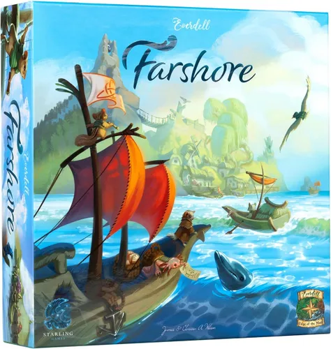 Everdell Farshore Collector's Edition Juego de mesa | Juego de estrategia independiente | Aventura marinera de 1 a 4 jugadores en el mundo de