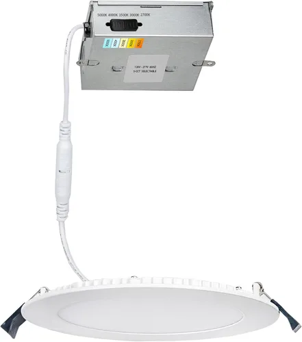 Miniatura 3 de WAC Lighting Lotos - Luz LED empotrable redonda de 4 pulgadas, 5 CCT, seleccionable, 8 W, 725 lúmenes, hermética, hermética, 120 V-277 V, universal