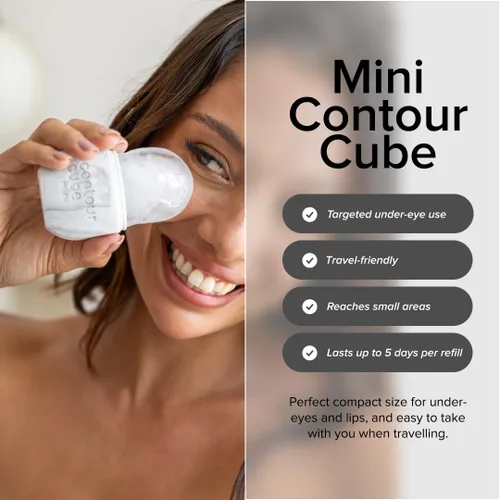 Miniatura 3 de Contour Cube Mini rodillo de hielo revolucionario para esculpir y deshinchar - Rodillo de hielo facial y masajeador - Molde de hielo para la cara