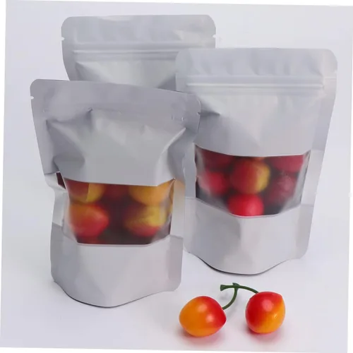Miniatura 2 de minkissy Almacenamiento reutilizable para alimentos, 100 piezas de aluminio resellable y sellable, perfecto para embalaje, almacenamiento