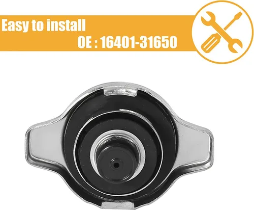 Miniatura 4 de Unifizz Tapa de recuperación de refrigerante de radiador de tono plateado reemplaza 16401-31650 para Toyota 4Runner 2003-2010 para Lexus IS350