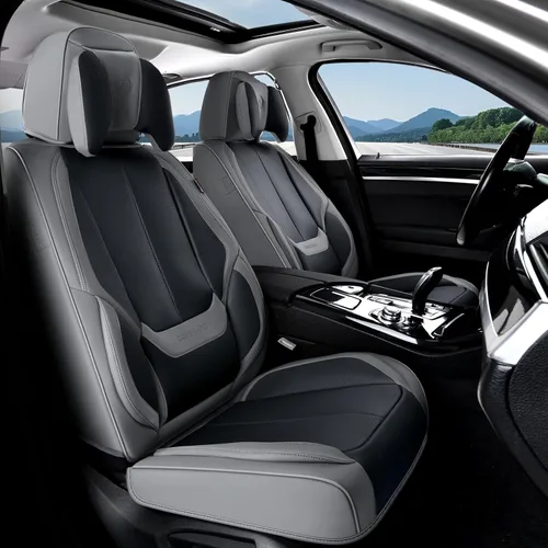 Miniatura 94 de Coverado Juego completo de fundas de asiento de automóvil, fundas de asiento para automóviles, fundas de asiento de coche beige para asientos