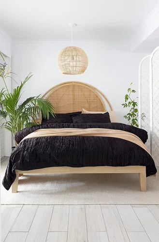 Miniatura 32 de Sophia-Art - Juego de 3 piezas de ropa de cama de terciopelo de rayón ultra lujo, funda de edredón boho de un solo color, funda de colcha