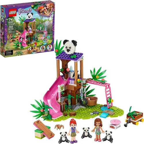 Miniatura 3 de LEGO Friends Panda Jungle Tree House 41422 Juguete de construcción; incluye 3 minifiguras de panda para niños que aman los animales salvajes, amigos