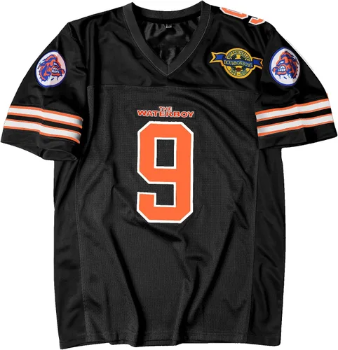 Camiseta de fútbol de los años 90 para fiesta, Bobby Boucher #9 The Waterboy Sandler 50th Anniversary Movie Football Jersey