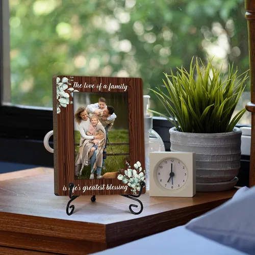 Miniatura 4 de Warm Memories Regalo para mujeres y hombres, el mejor regalo de bendición para la familia, marco de fotos de madera con soporte, decoración