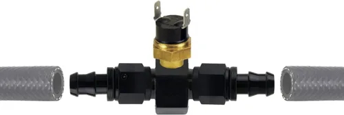 Enfriador de aceite de transmisión, ventilador eléctrico, manguera de refrigerante en línea, kit de interruptor de termostato de alta resistencia
