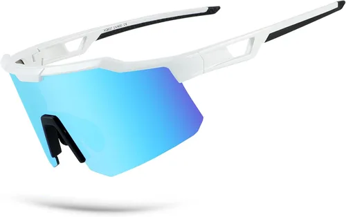Miniatura 9 de OULAIQI Gafas de sol de ciclismo para hombres y mujeres, lentes de sol de béisbol juveniles, diseño ligero, protección UV400, gafas deportivas