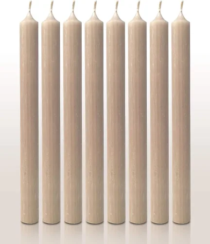 Miniatura 8 de Hyoola Velas de cena de 10 pulgadas – Paquete de 12 – Palitos de vela altos sin perfume rústico de larga duración Sahara