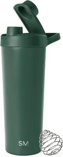 Miniatura 18 de Simple Modern - Botella mezcladora de acero inoxidable con bola, botella metálica aislada, para mezclas de proteínas, batidos y preentrenamiento