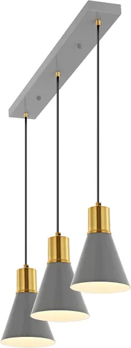 Miniatura 12 de JONATHAN Y Colgante LED de hierro moderno Apollo de mediados de siglo de 6 pulgadas, color negro/latón dorado, pantalla de metal negro, lámpara