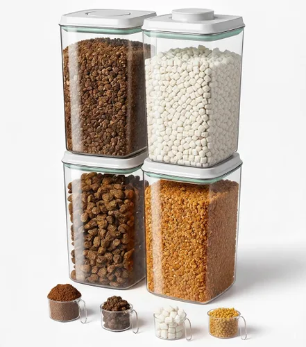 Miniatura 11 de Ankou Contenedor de almacenamiento de comida para perros con cuchara de 4.4 fl oz – Contenedor hermético de comida para perros de 4 l/4.2 cuartos