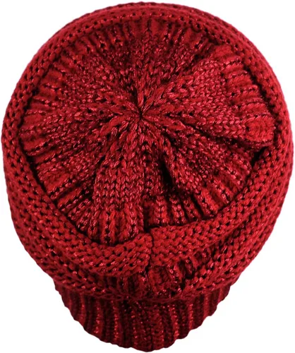 Miniatura 666 de C.C Trendy Warm Chunky Soft Stretch Cable Knit Beanie