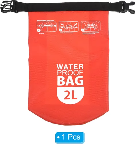 Miniatura 3 de PATIKIL Bolsa seca flotante impermeable, 2 L, bolsa seca flotante para exteriores, mochila con ventana transparente para canotaje, rafting, kayak
