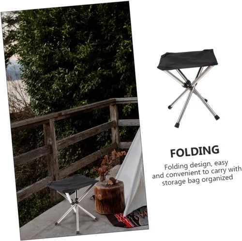 Miniatura 9 de Leisure Fishing Chair Telescopic Folding Stool Portable Camping Stool for Outdoor Activities