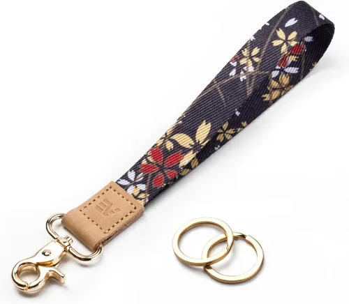 Miniatura 39 de EcoVision - Llaveros lindos con correa para llaves, llavero de muñeca para mujer, correa de insignia con 2 argollas para llaves