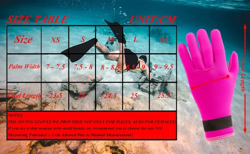 Miniatura 6 de Guantes de neopreno de 0.118 pulgadas (0.118 in), guantes térmicos antideslizantes para hombres y mujeres, esnórquel, esquí acuático, natación