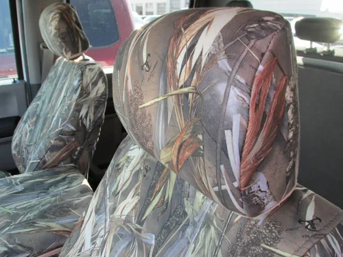 Durafit Seat Covers, Impermeable DRT Camo Endura Compatible con Ford F150 XLT/Lariat 2015-2025, banco dividido delantero 40/20/40, apertura de 20