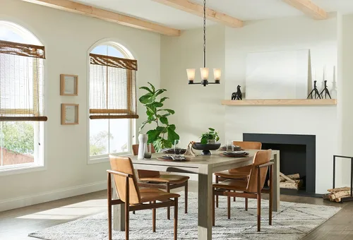 Miniatura 7 de Kichler Stamos - Candelabro de 3 luces, lámpara de techo moderna para sala de estar, comedor, dormitorio o vestíbulo, en bronce envejecido®