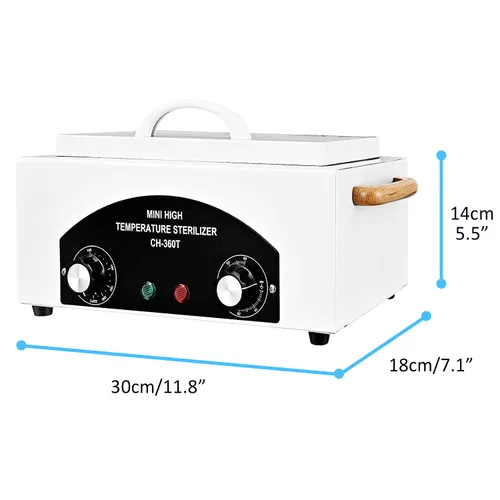 Miniatura 4 de Caja de limpieza de herramientas de metal de alta temperatura, caja de calor seco de 1.5L con temperatura y tiempo ajustables para equipos de metal
