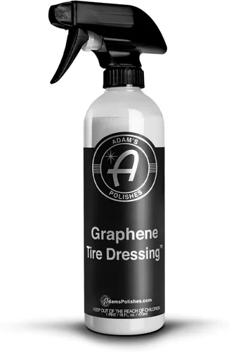 Adam's Polishes Abrillantador de Neumáticos con Grafeno - Acabado Negro Profundo con Grafeno No Graso para Detallado de Automóviles | Usar con