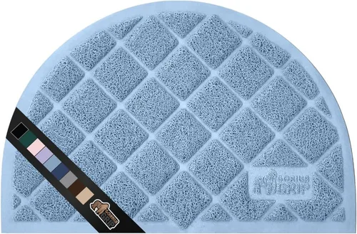 Miniatura 24 de Gorilla Grip - Tapete para atrapar la arena del arenero de gatos, 100% impermeable, fácil de limpiar, respaldo texturizado, suelos más limpios, se