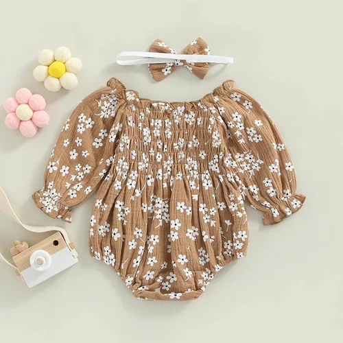Miniatura 2 de JLKGICF Mameluco floral para bebé recién nacido, con tirantes delgados, de una pieza, pantalones cortos, ropa general de verano