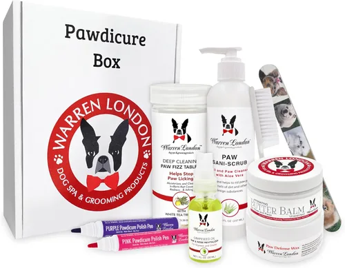 Miniatura 9 de Warren London Caja de regalo del spa definitivo para perros – Kit de aseo y mimo de 8 piezas Mantequilla hidratante, lavado de mantequilla