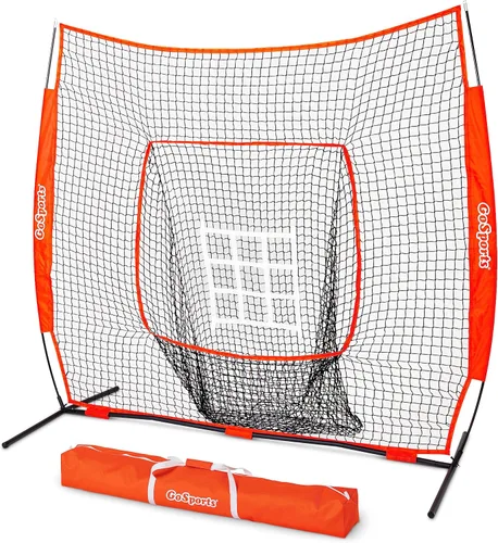 GoSports red para práctica de bateo y lanzamiento de béisbol y softball, con zona de golpe adicional, ideal para todos los niveles de habilidad, 7