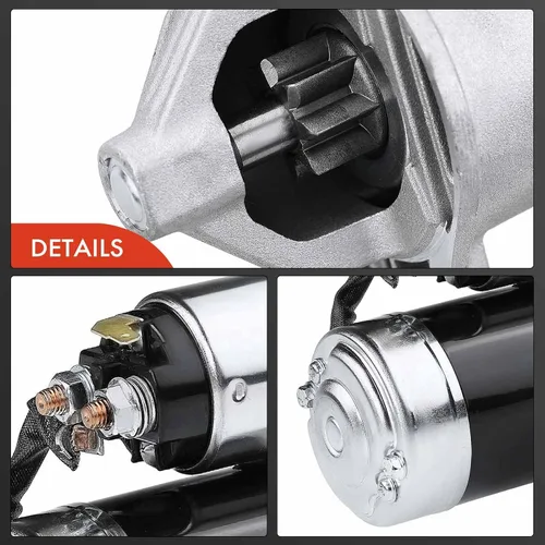 Miniatura 7 de A-Premium Motor de arranque compatible con Mitsubishi Montero 89-02, 3000GT 98-95 y Dodge Stealth 91-96 y Hyundai Sonata 90-94, V6 3.0L, 12V 1.2KW 8