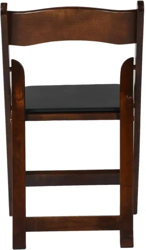 Miniatura 4 de Silla plegable acolchada de madera clásica americana