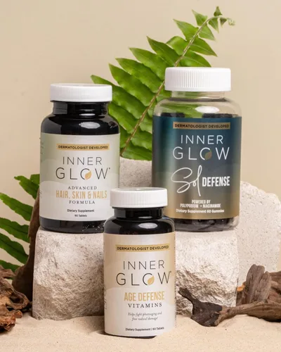 Miniatura 13 de Inner Glow Vitaminas Avanzadas para el Cabello, la Piel y las Uñas – Suplemento Capilar Desarrollado por Médicos con Biotina, Péptidos de Colágeno