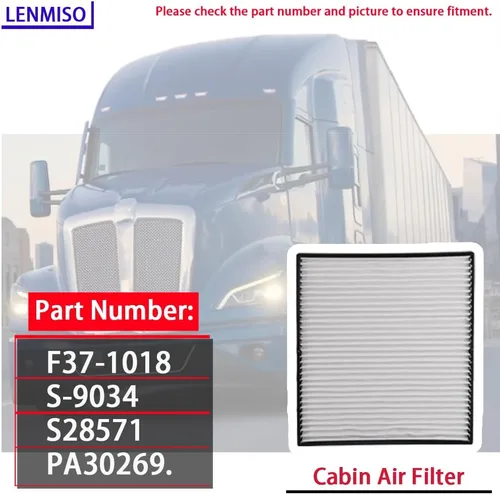 Miniatura 3 de Filtro de cabina compatible con Kenworth T660 T680 T800 T880 Peterbilt 387 567 579 Reemplazar F37-1018 PA30269 S-9034 (paquete de 2)