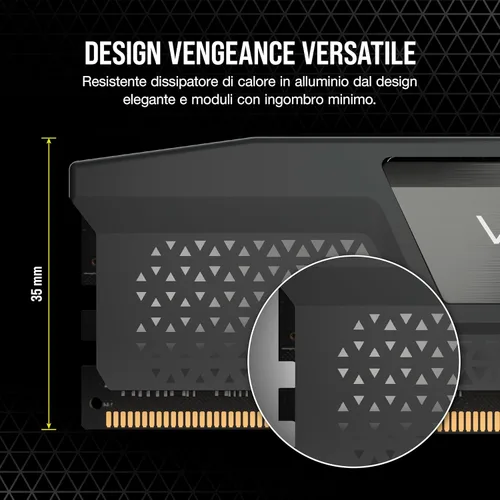 Miniatura 5 de CORSAIR Vengeance DDR5 RAM 96GB (2x48GB) 6000MHz CL36-44-44-96 1.4V Memoria para computadora de escritorio AMD Expo Intel XMP 3.0 – Gris