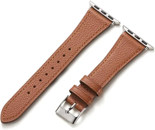 Miniatura 10 de HANDODO Italian Genuine Leather Band Women for Apple Watch Series 11 10 9 8 7 6 5 4 3 2 1 SE SE2 Ultra 2/3, SGS Certified Dressy Bracelet Cute Strap