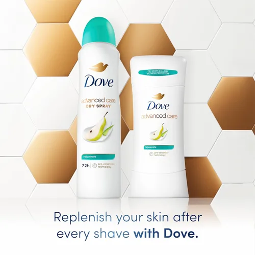 Miniatura 6 de Dove Advanced Care - Desodorante antitranspirante en barra rejuvenecedor, 4 unidades para ayudar a reparar la barrera cutánea después del afeitado