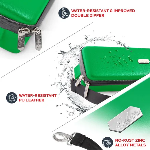 Miniatura 2 de Estuche verde para tarjetas de Quiver Time, perfecto para mazo MTG, caja de almacenamiento premium, para cartas coleccionables y almacenamiento