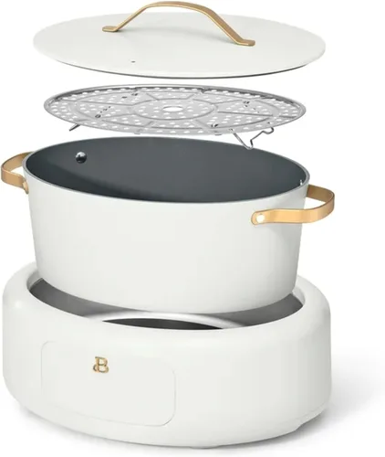 Miniatura 3 de 10 en 1 6 cuartos de galón eléctrico multi-cocina blanco glaseado por Drew Barrymore