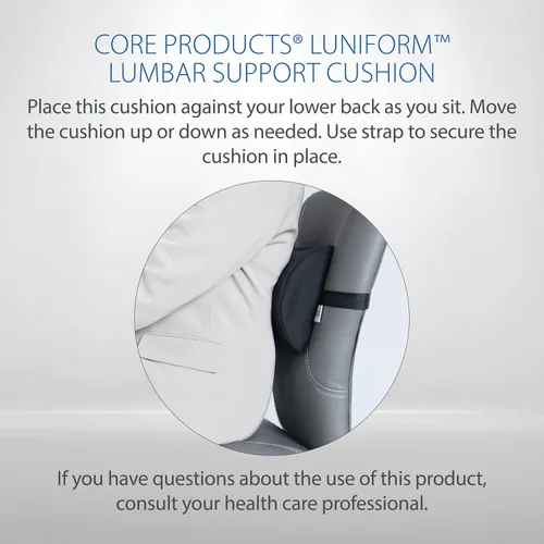 Miniatura 7 de Core Products Luniform - Cojín de apoyo lumbar - Negro