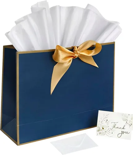 Miniatura 9 de ANFENG Regalo de recuerdo de cumpleaños negro, bolsa vintage de papel para mujeres, mamá, aniversario, novedad, fiesta, bolsas de papel, idea