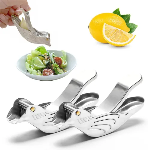 Miniatura 9 de Exprimidor de limón manual de pescado, exprimidor de limón de acero inoxidable de grado alimenticio, exprimidor de limón en forma de pescado
