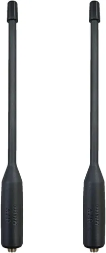 Miniatura 6 de UVK5 Antena original de doble banda de alta ganancia SM-Hembra Antena 144/430MHz 19cm/7.48inch para UV-K5 Radio de mano GMRS Radio Jamón (10 piezas)