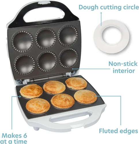 Miniatura 4 de Minihorno antiadherente para cocinar tartas y quiches. Prepara 6 pequeñas tartas y quiches en minutos