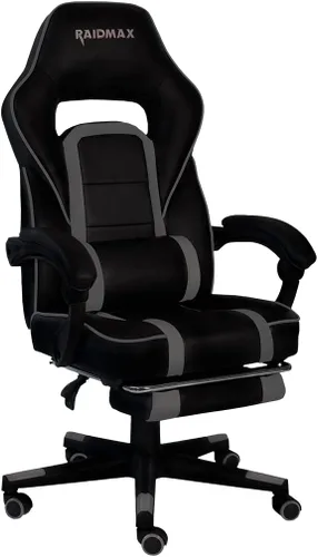 Miniatura 4 de Raidmax Advanced DK701 Series - Sillas para juegos de computadora, silla de juegos de tamaño XL con reposabrazos acolchado y reposapiés plegable