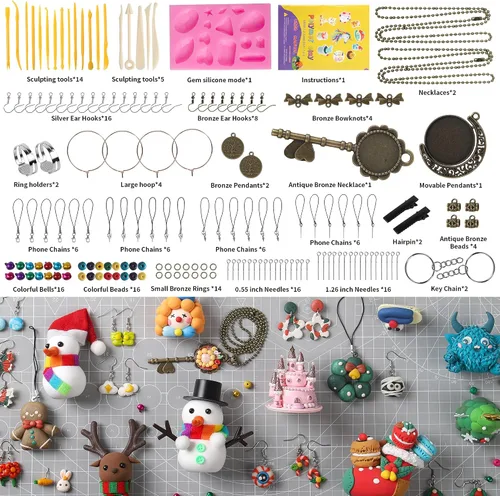 Miniatura 3 de Aestd-ST Arcilla polimérica de 85 colores, arcilla de modelado para niños, kit de arcilla para moldear al horno, kits de inicio de bricolaje