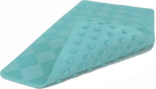 SafeLand - Tapete antideslizante para baño, ducha, bañera, material TPR, ecológico, sin PVC, lavable a máquina, sin olor, con potentes ventosas de