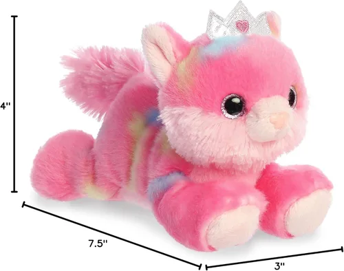 Miniatura 5 de Aurora Vibrant Bright Fancies Princess Frutti Kitty - Divertido llamativo - Abrazos encantadores - Rosa 7.5 pulgadas