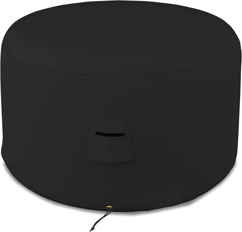 Miniatura 10 de Covers & All Funda otomana redonda, PVC de 12 onzas, impermeable, resistente a los rayos UV y a la intemperie, protector de muebles de jardín
