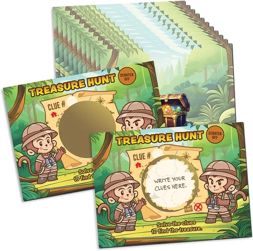 Miniatura 12 de My Scratch Offs - Paquete de 20 Mini Tarjetas Rasca y Gana DIY de Corazón Rosa para San Valentín con Calcomanías, 3x4 Pulgadas, Notas de Amor